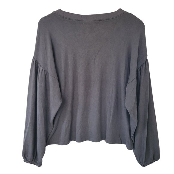 Madewell Dreamiest Knit Long Sleeve Tee Womens Size M Gray NWT - Picture 2 of 5